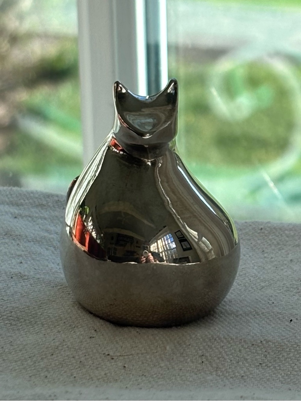 Vintage DANSK silverplate cat